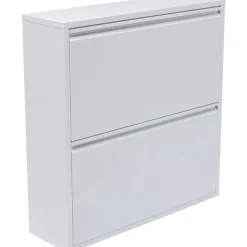 KARE Design Meuble À Chaussures Caruso 2 Double Blanc