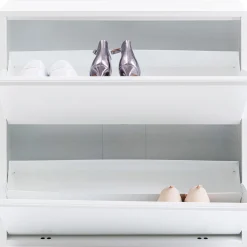 KARE Design Meuble À Chaussures Caruso 2 Double Blanc