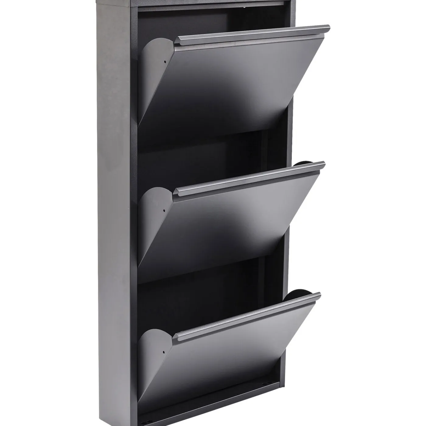 KARE Design Meuble À Chaussures Caruso 3 Anthracite (Mo)