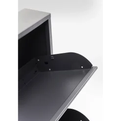 KARE Design Meuble À Chaussures Caruso 3 Anthracite (Mo)