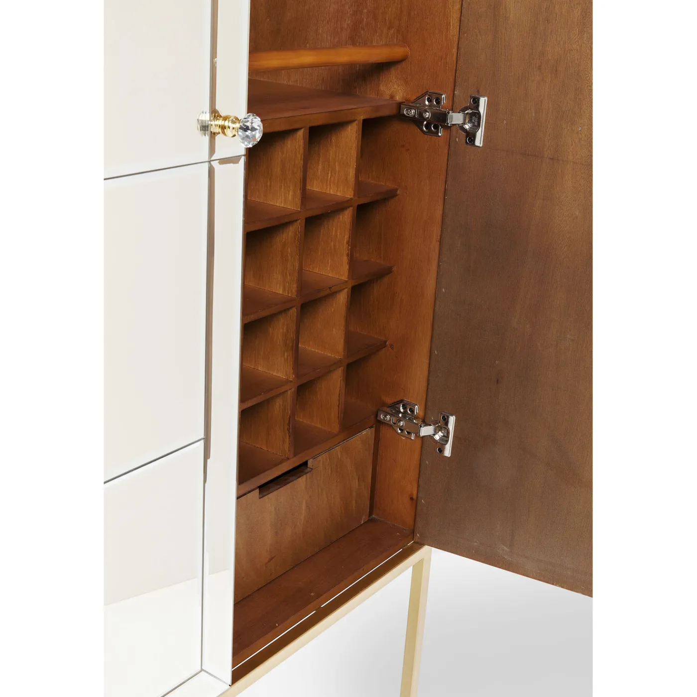 KARE Design Meuble Bar Luxury Champagne 89X181Cm