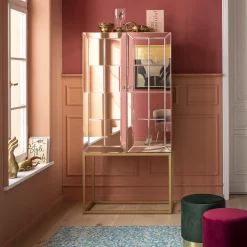 KARE Design Meuble Bar Luxury Champagne 89X181Cm