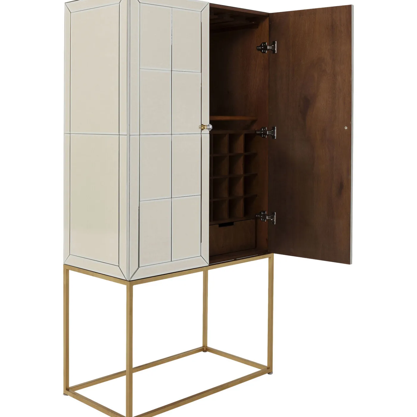 KARE Design Meuble Bar Luxury Champagne 89X181Cm
