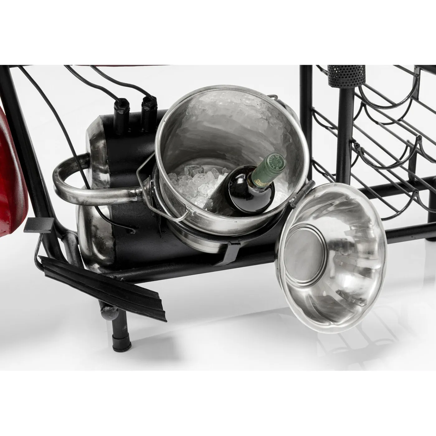 KARE Design Meuble Bar Motorbike Rouge