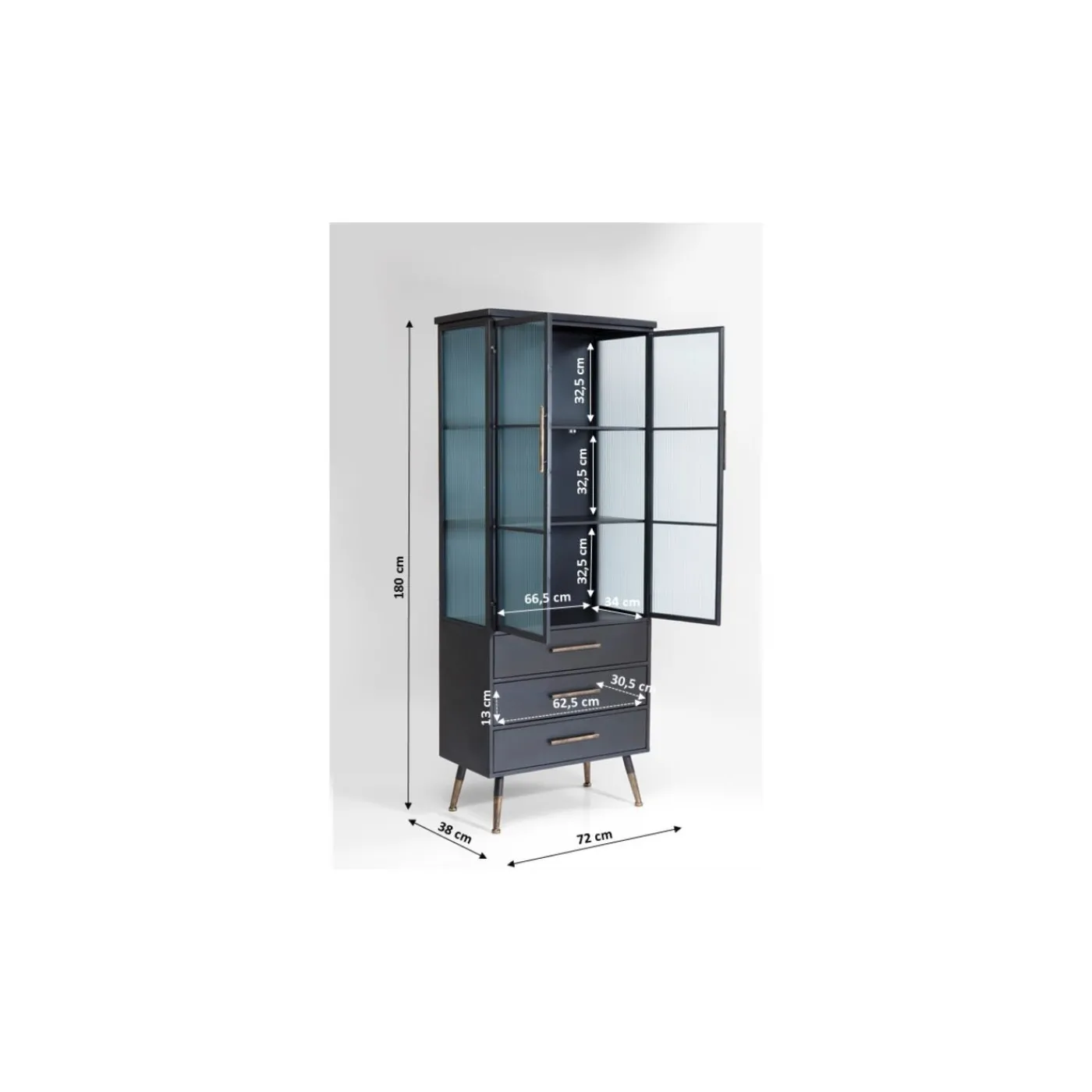 KARE Design Meuble Haut La Gomera 2-Portes/3-Tiroirs