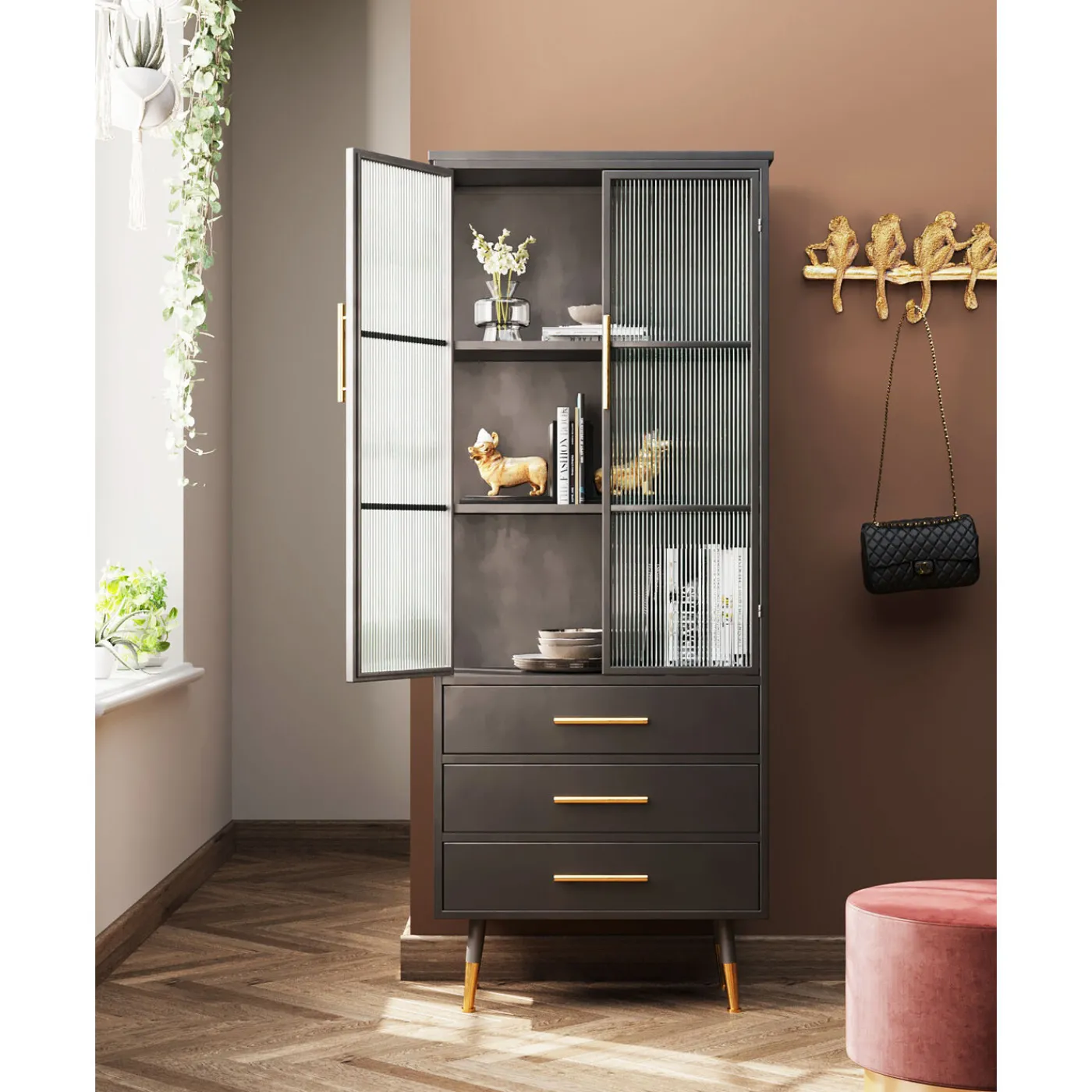 KARE Design Meuble Haut La Gomera 2-Portes/3-Tiroirs