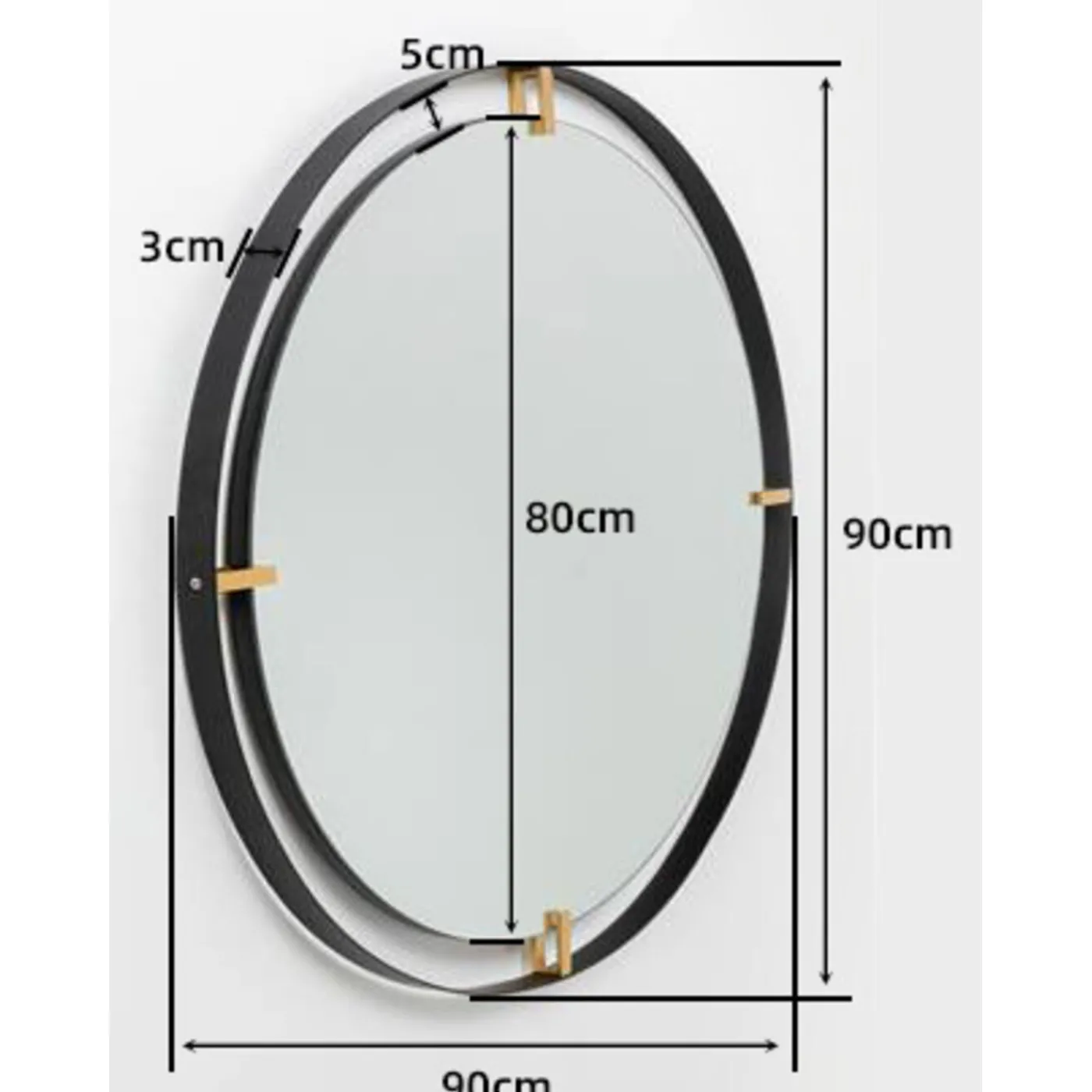 KARE Design Miroir Betsy Frame Metal 90O