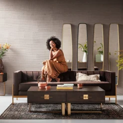 KARE Design Miroir Clip Brass 32X177Cm