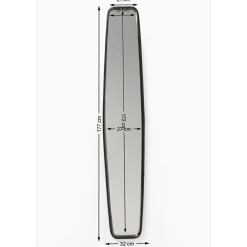 KARE Design Miroir Clip Brass 32X177Cm