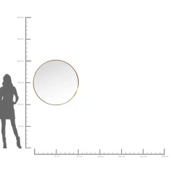 KARE Design Miroir Curve Mo Laiton O100