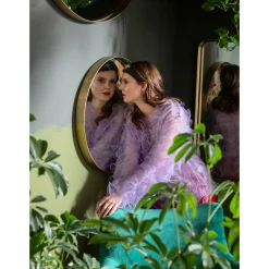 KARE Design Miroir Curve Mo Laiton O60Cm