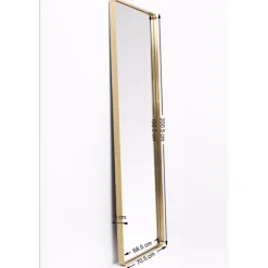 KARE Design Miroir Curve Rectangulaire Laiton 70X200Cm