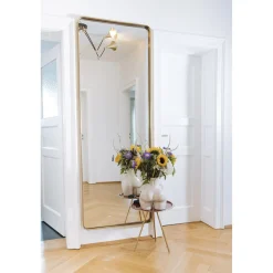 KARE Design Miroir Curve Rectangulaire Laiton 70X200Cm