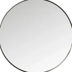 KARE Design Miroir Curve Rond Acier Nature O100Cm