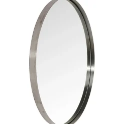 KARE Design Miroir Curve Rond Acier Nature O100Cm