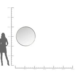 KARE Design Miroir Curve Rond Acier Nature O100Cm
