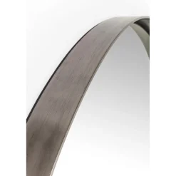 KARE Design Miroir Curve Rond Acier Nature O100Cm