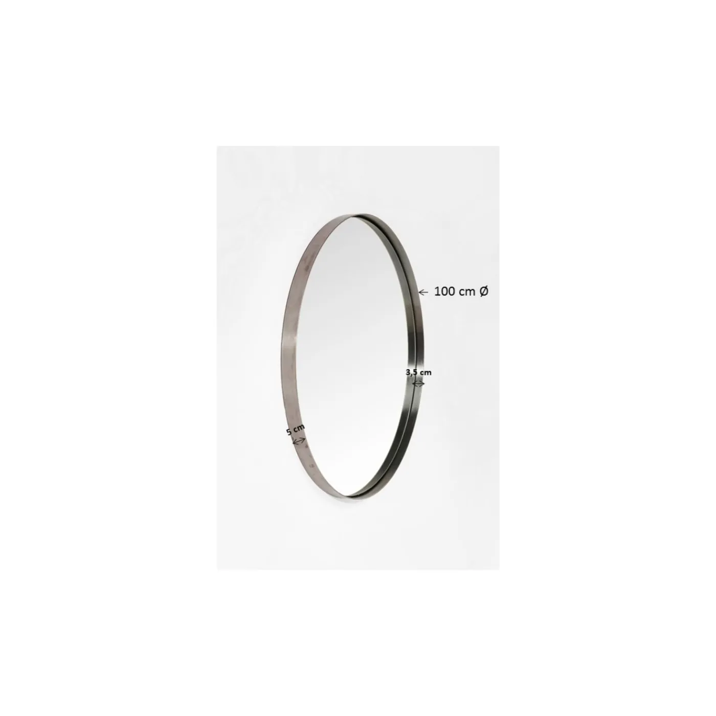 KARE Design Miroir Curve Rond Cuivre O100Cm