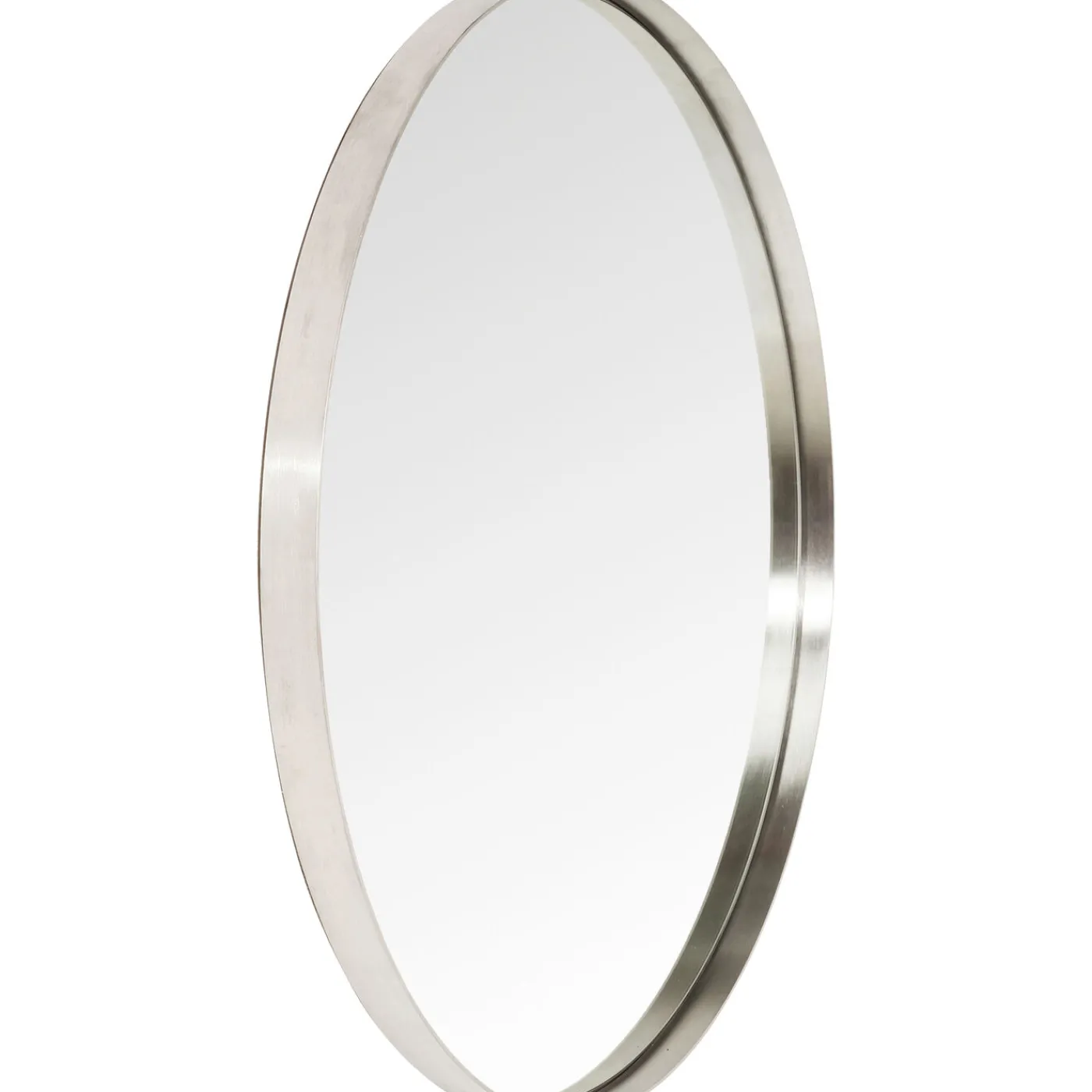 KARE Design Miroir Curve Rond Inox O100Cm