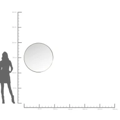 KARE Design Miroir Curve Rond Inox O100Cm