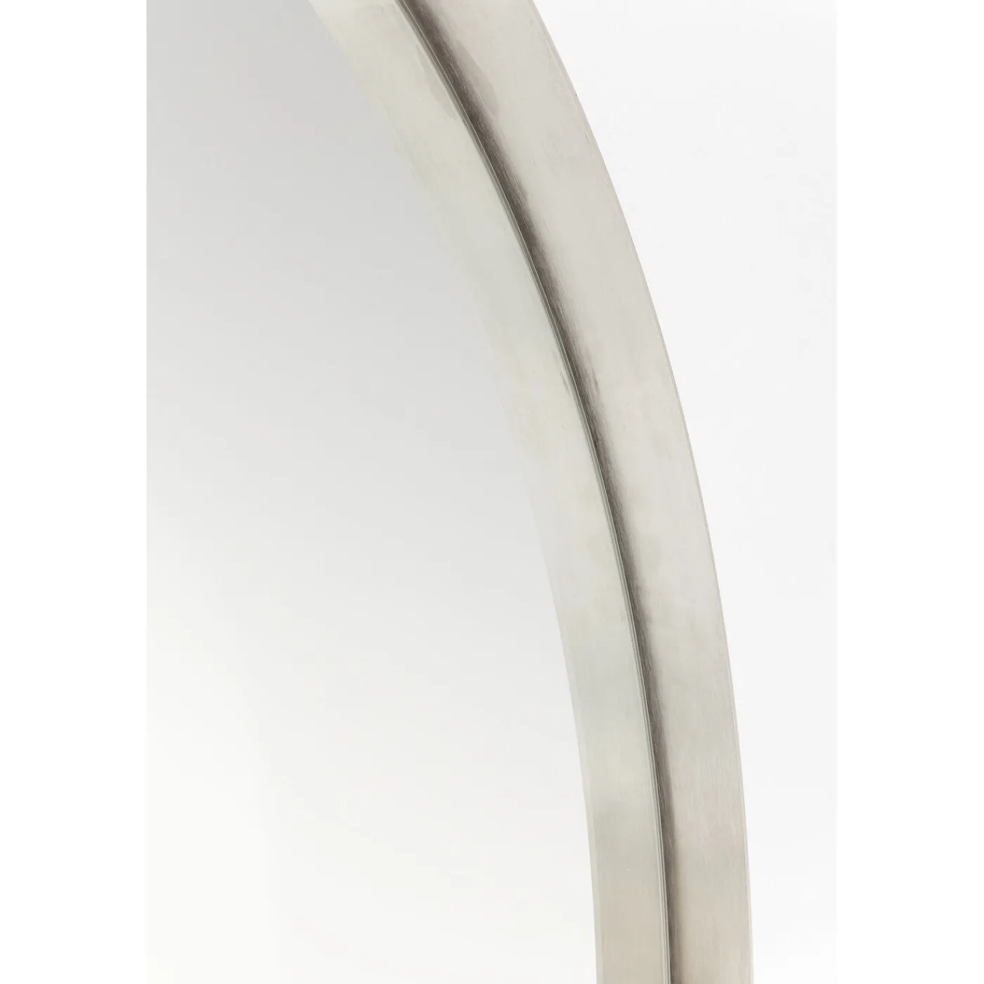 KARE Design Miroir Curve Rond Inox O100Cm