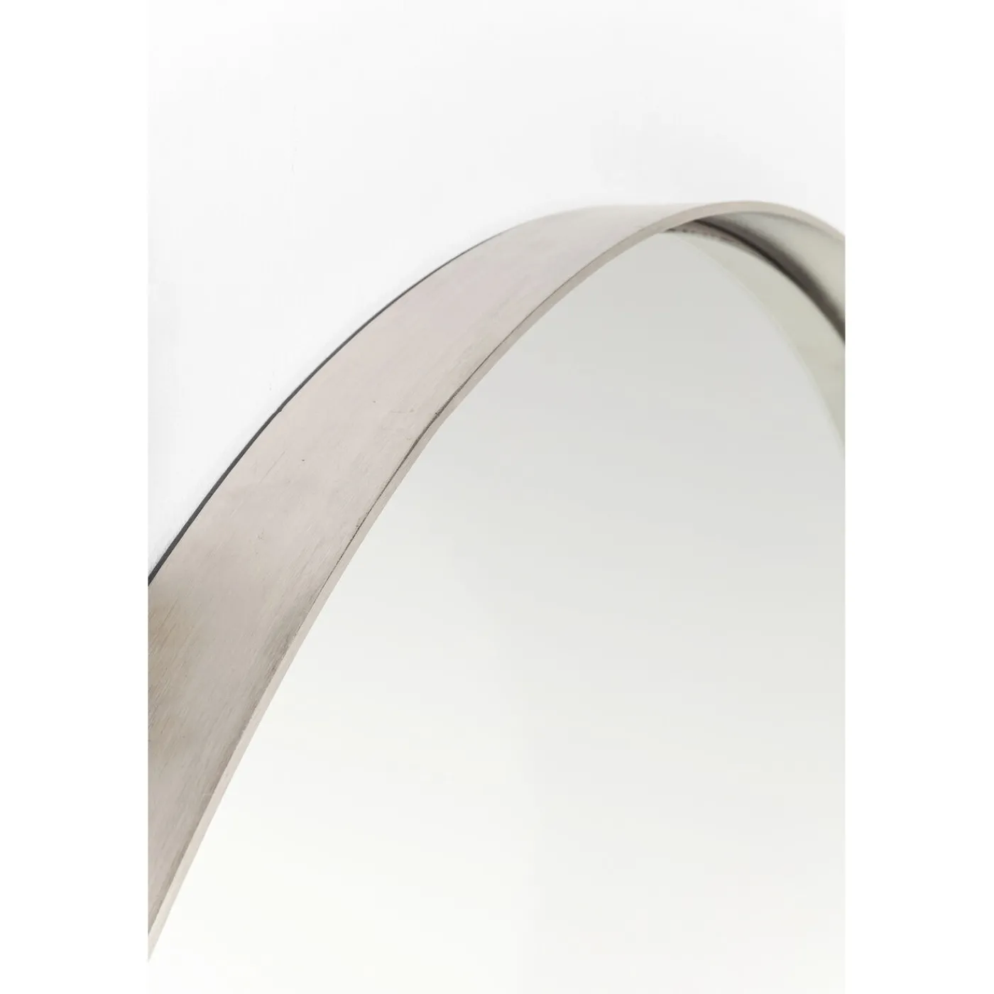 KARE Design Miroir Curve Rond Inox O100Cm
