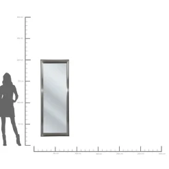 KARE Design Miroir Frame Eve Argente 180X90Cm