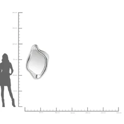 KARE Design Miroir Hologram Argente 119X76Cm