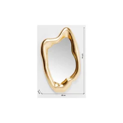 KARE Design Miroir Hologram Dore 117X68Cm