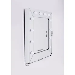 KARE Design Miroir Make Up Carre 81X81Cm