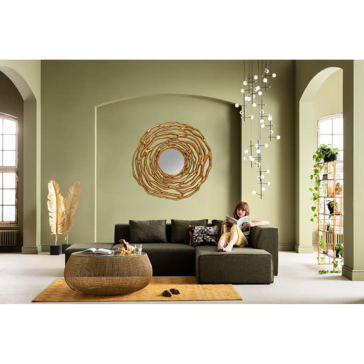 KARE Design Miroir Mural Twiggy Dore O121Cm