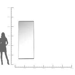 KARE Design Miroir Ombra Soft Noir 200X80Cm