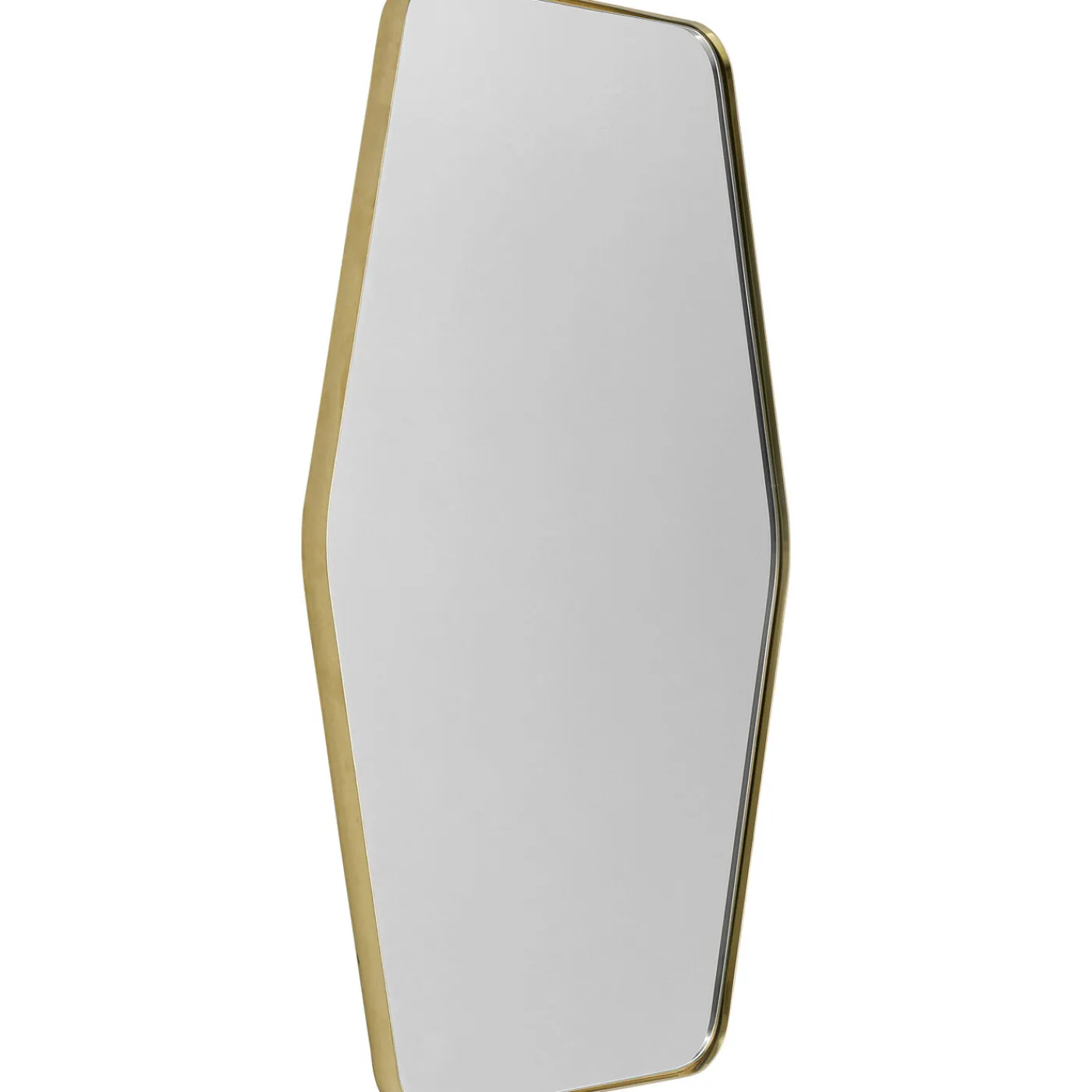 KARE Design Miroir Shape Hexagon Laiton 64X95Cm