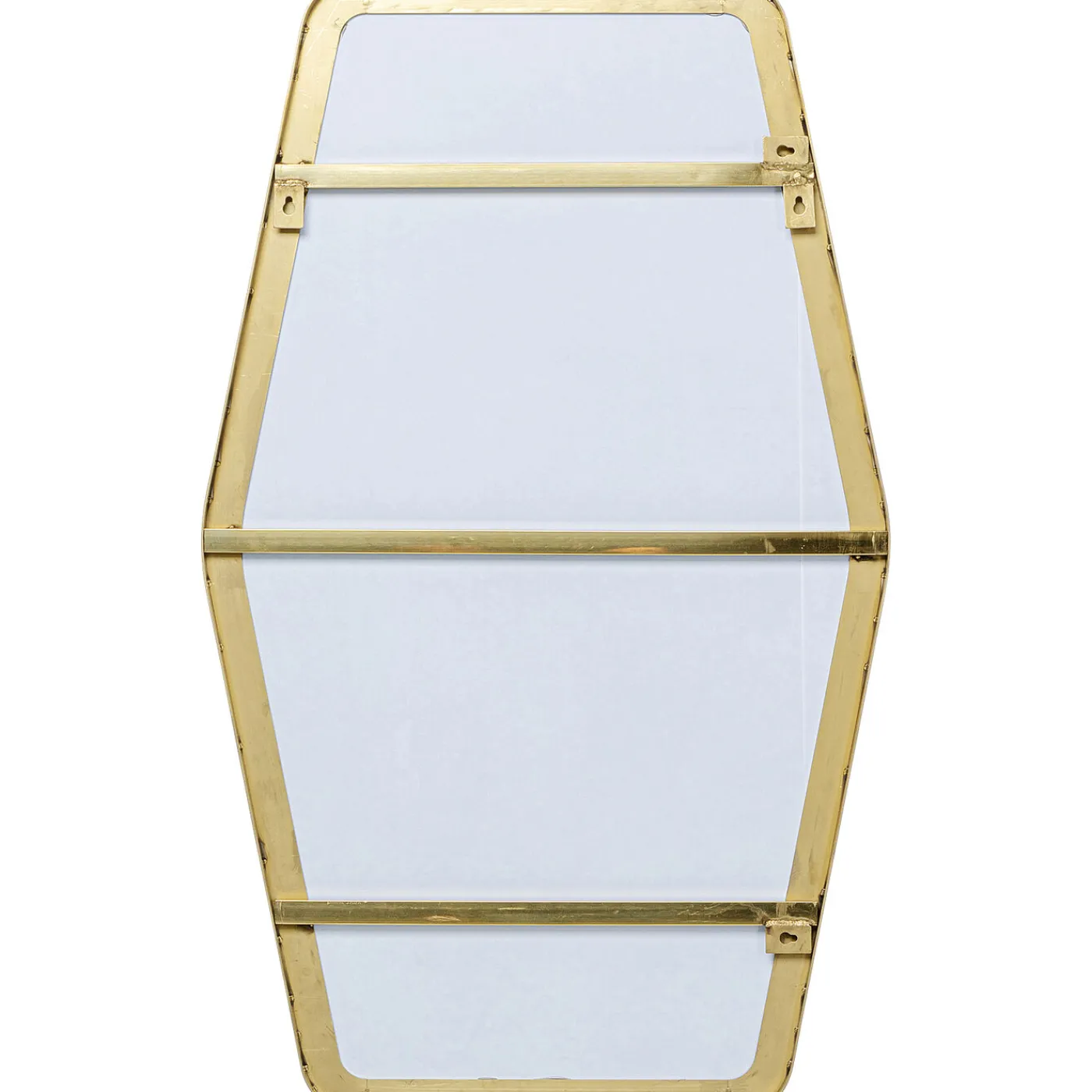 KARE Design Miroir Shape Hexagon Laiton 64X95Cm