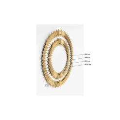 KARE Design Miroir Solare Dore O132Cm
