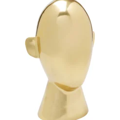 KARE Design Objet Décoratif Abstract Face Dore 28Cm