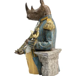 KARE Design Objet Décoratif Angry Sir Rhino 37Cm