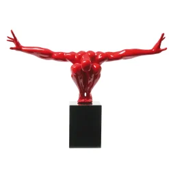 KARE Design Objet Décoratif Athlete Rouge 75Cm