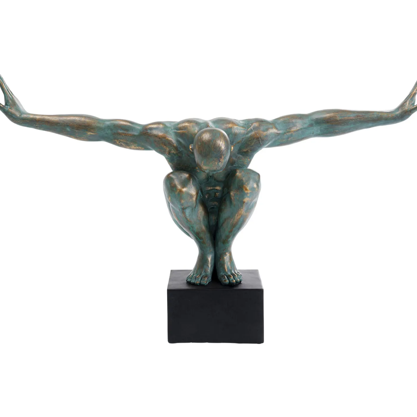 KARE Design Objet Décoratif Athlete Xl Antique Vert 100Cm