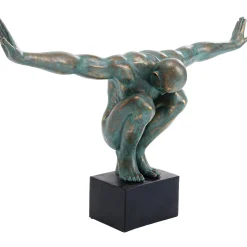 KARE Design Objet Décoratif Athlete Xl Antique Vert 100Cm