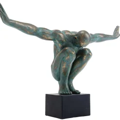 KARE Design Objet Décoratif Athlete Xl Antique Vert 100Cm