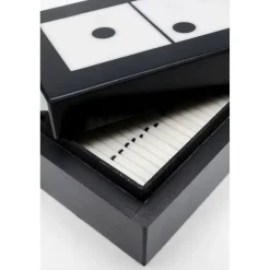 KARE Design Objet Décoratif Domino Noir/Blanc 14X5Cm
