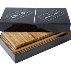 KARE Design Objet Décoratif Domino Noir 24X7Cm