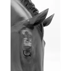 KARE Design Objet Décoratif Horse Face Noir 72Cm