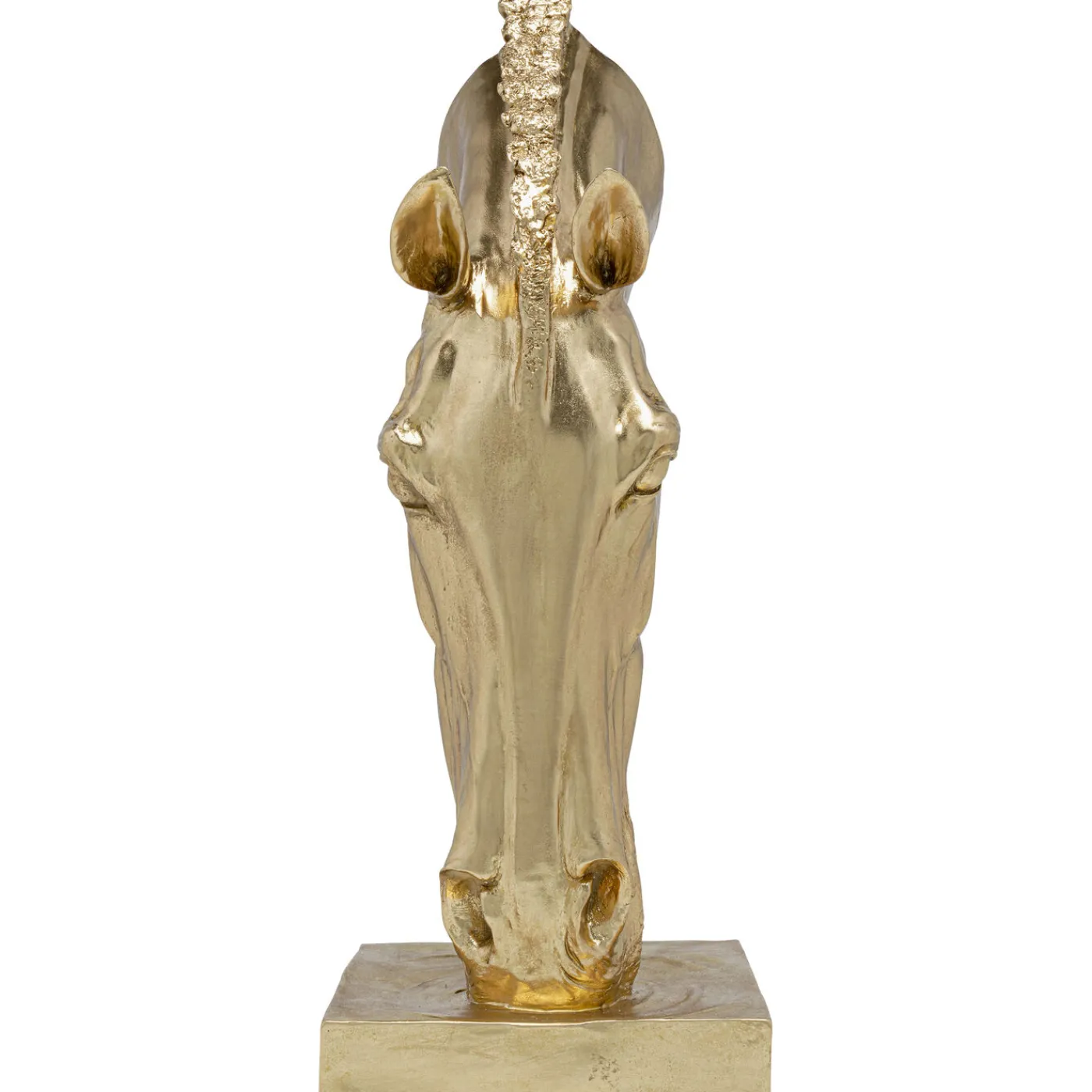 KARE Design Objet Décoratif Horse Face Dore 72Cm