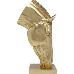 KARE Design Objet Décoratif Horse Face Dore 72Cm
