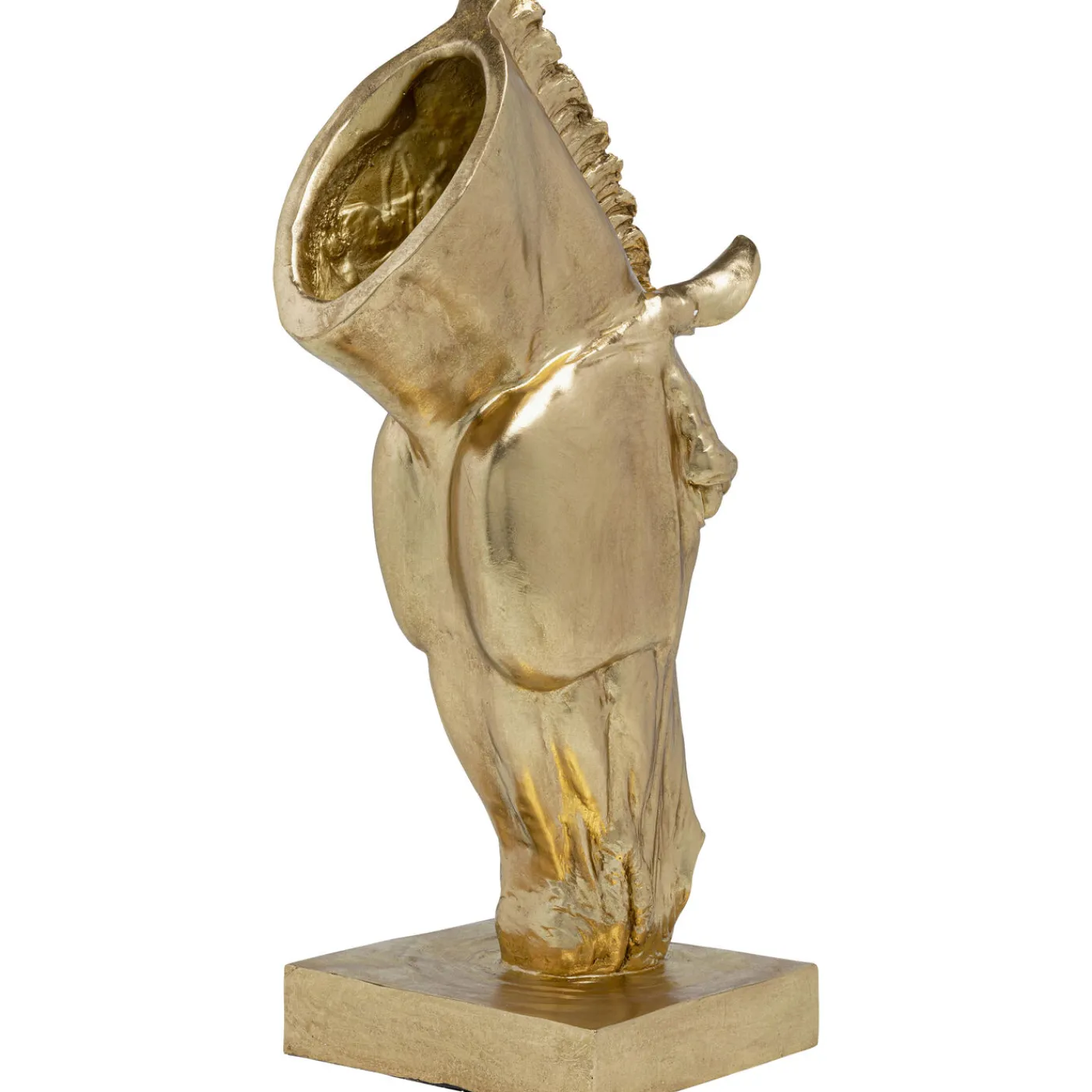 KARE Design Objet Décoratif Horse Face Dore 72Cm