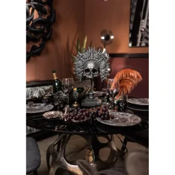 KARE Design Objet Décoratif King Skull Noir 49Cm