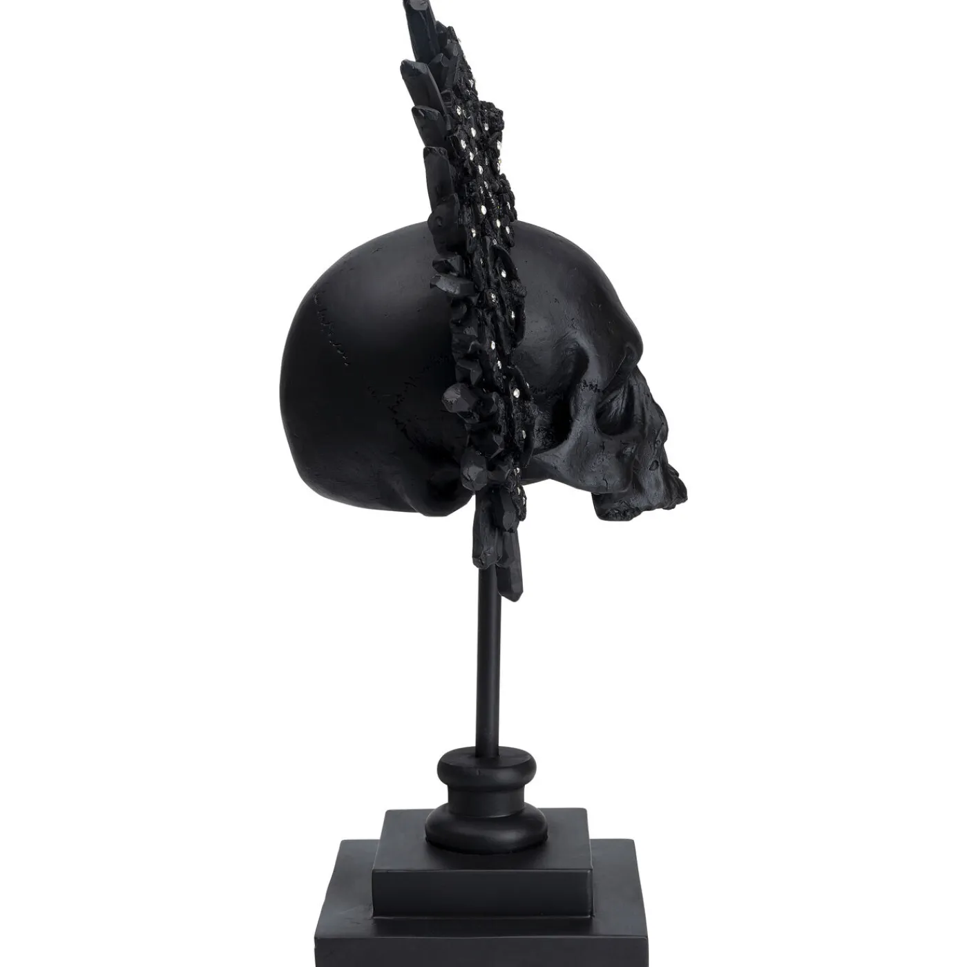 KARE Design Objet Décoratif King Skull Noir 49Cm