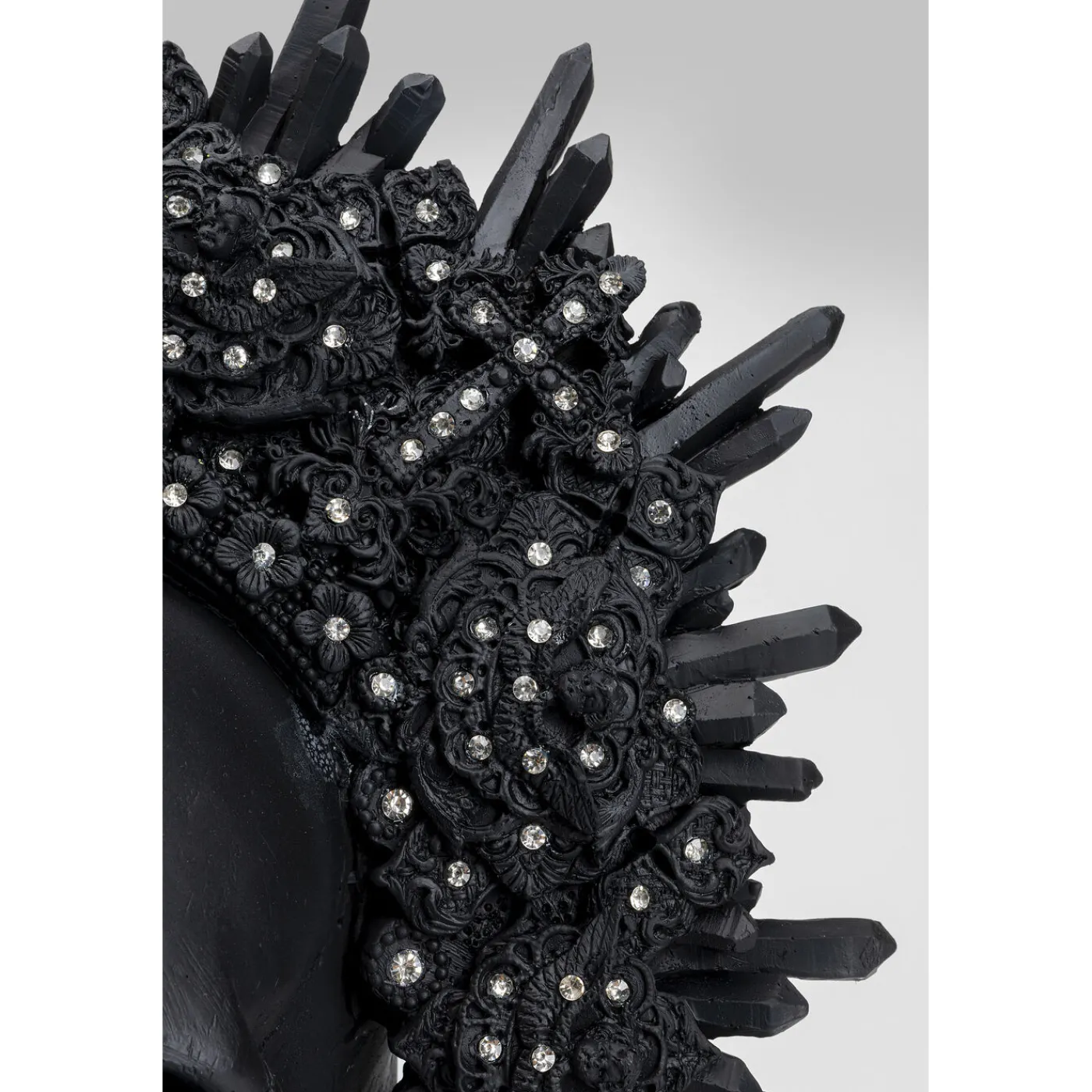 KARE Design Objet Décoratif King Skull Noir 49Cm